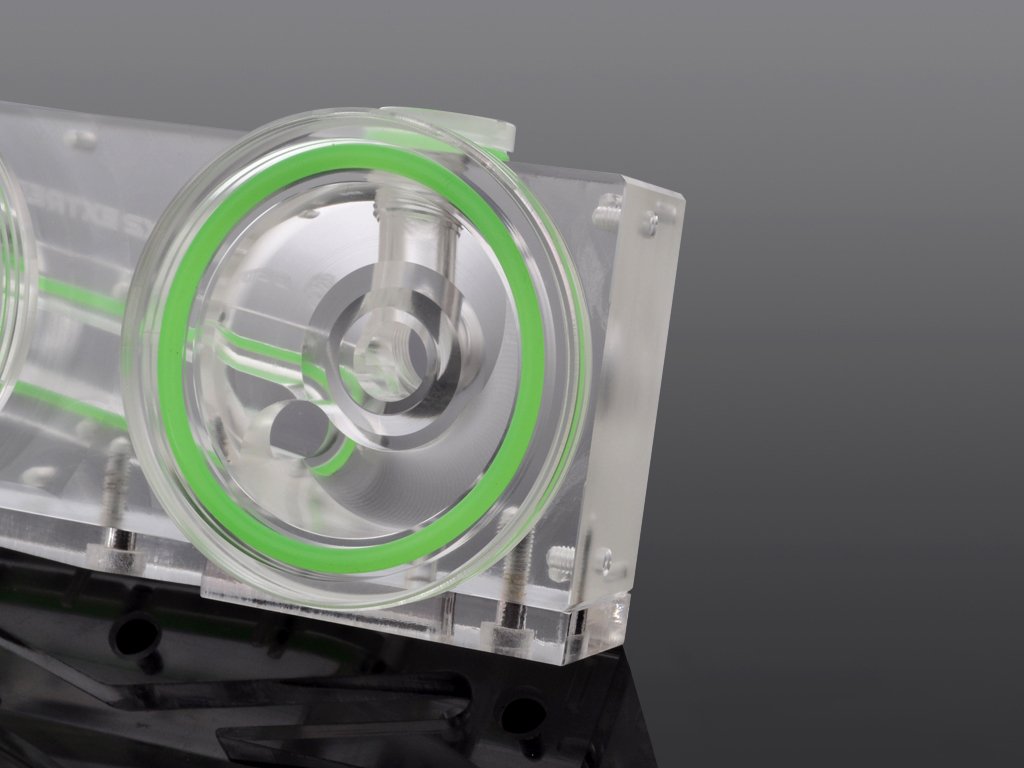 Amazon.co.jp: Bitspower BP-2D5TOPACEX-UVGN Dual D5 MOD Top Extreme